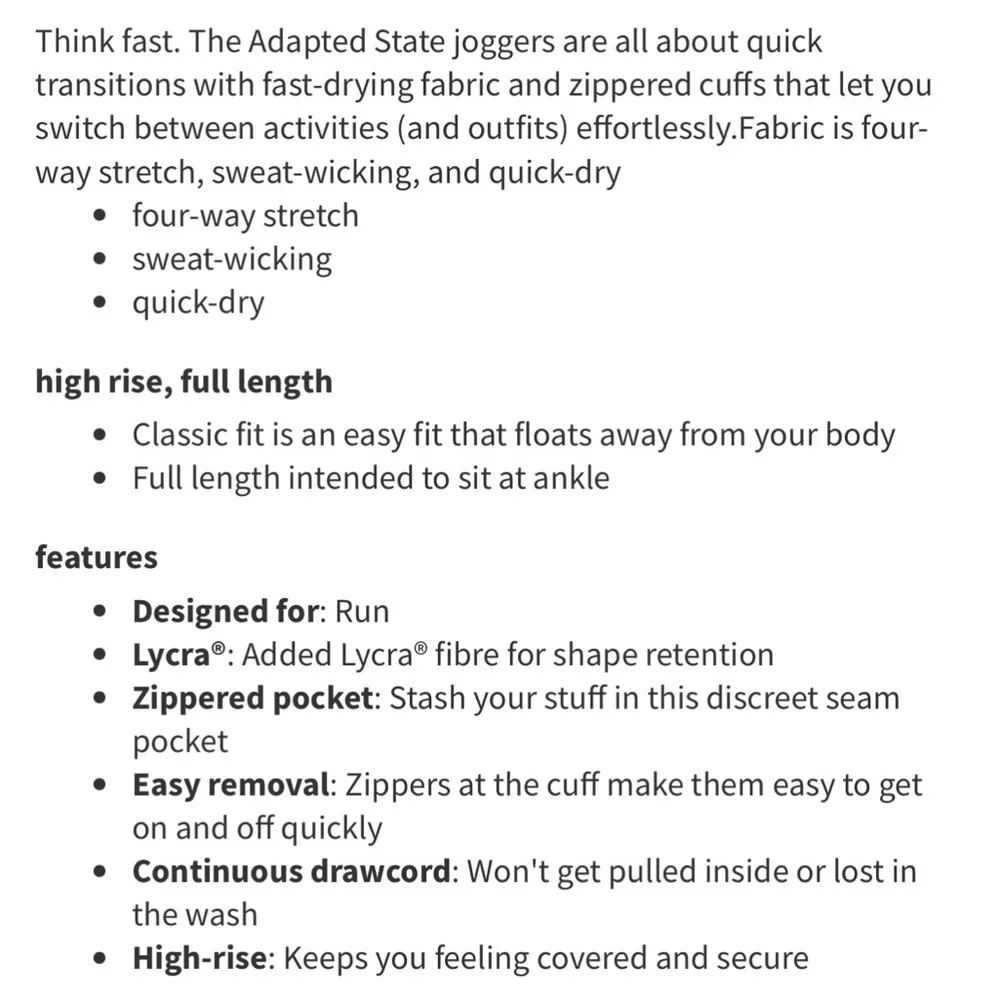 lululemon athletica Adapted State High-Rise Jogger — Passionate Pink